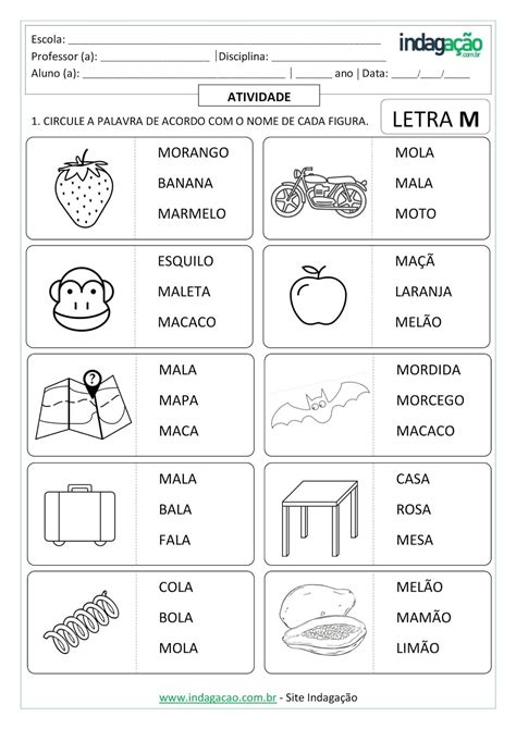 caça palavras com a letra m para alfabetização - 50 Atividades com a Letra M para Imprimir